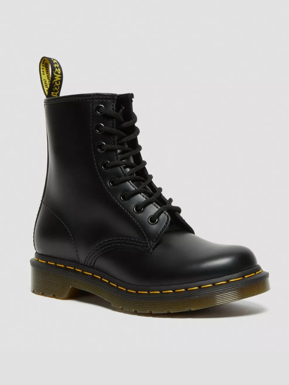 Dr. Martens Black Leather Lace-Up Boots